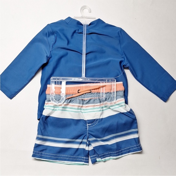 Carters Infant Boys Rash guard 2 piece swim set - Picture 2 of 7
